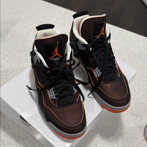 Nike Women's Sneakers Black and Orange - Picture 2 of 5